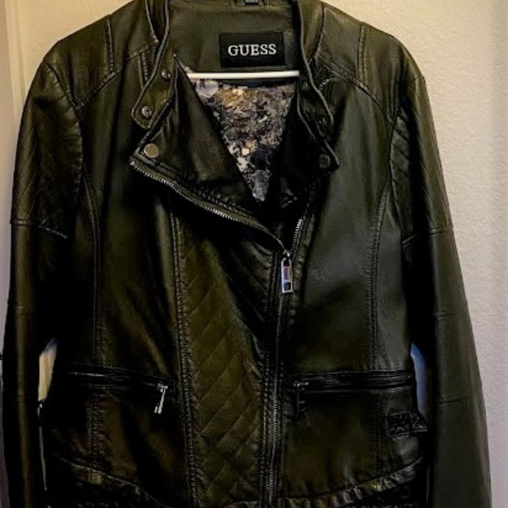 Faux Leather Guess Coat